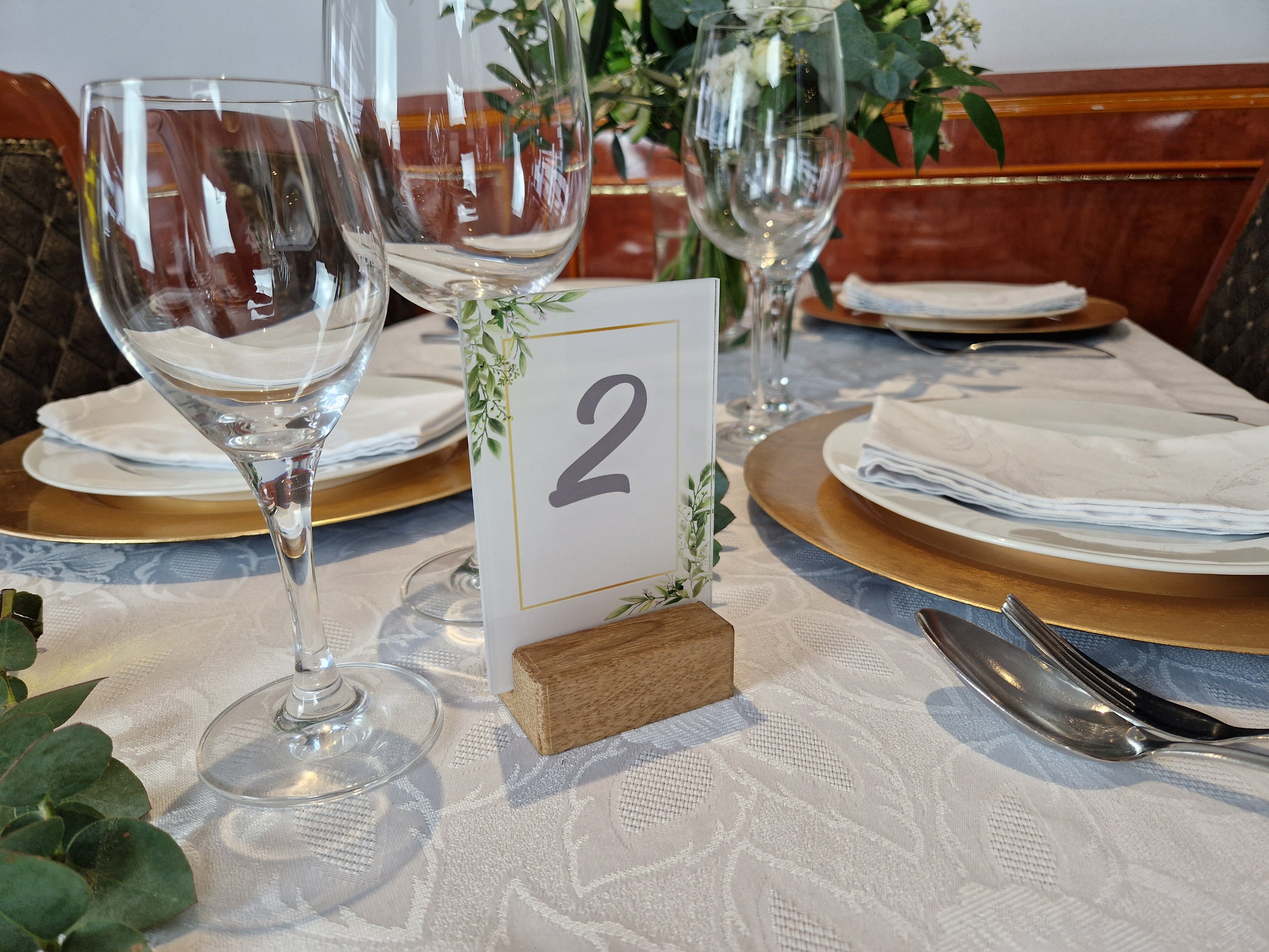 Tischnummer Acrylglas Hochzeitstisch / Taufe / kommunion
