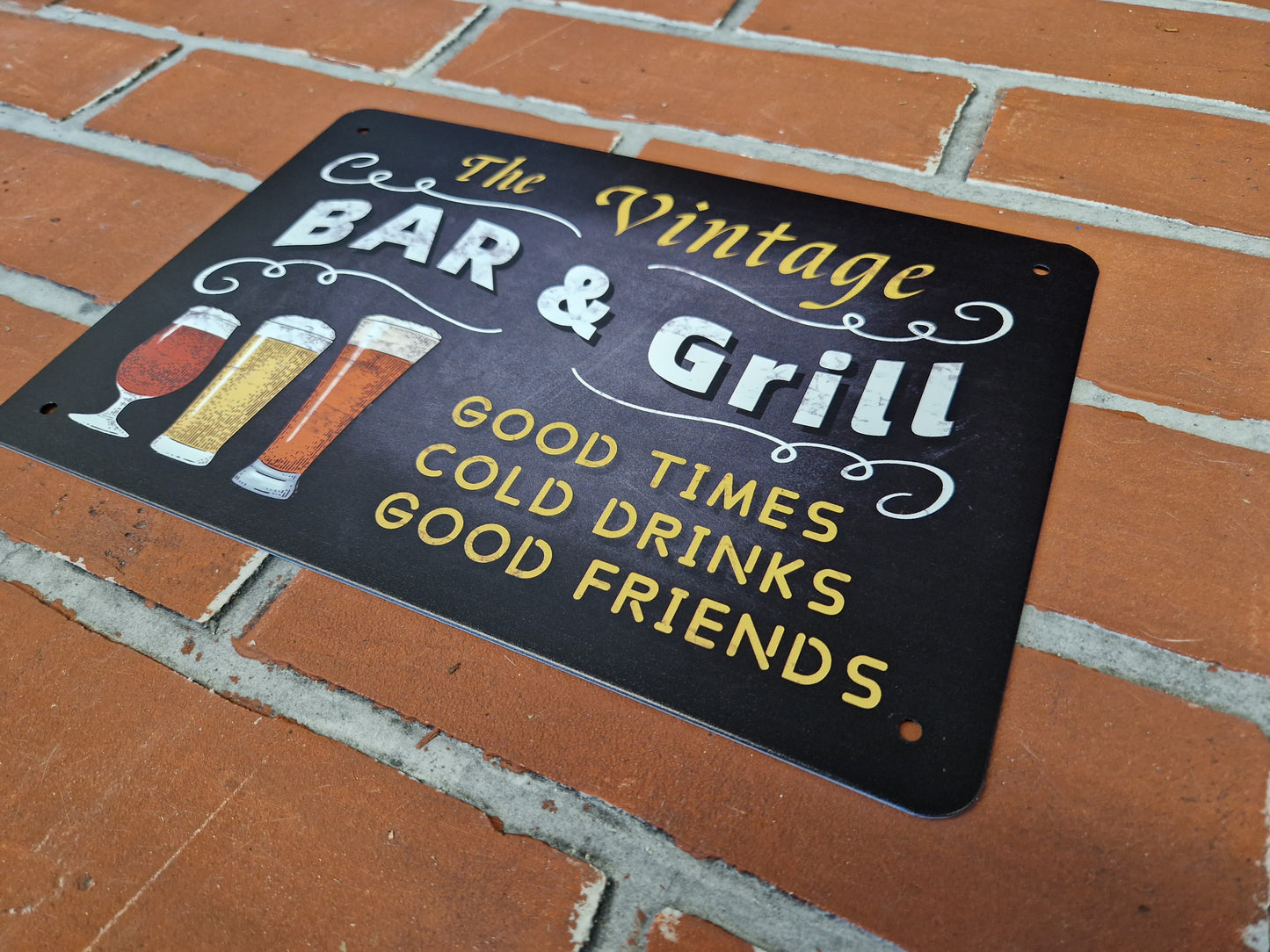 Bar & Grill Bar Schild Coctail / Whisky / Gin / Wine für zuhause oder Hochzeit
