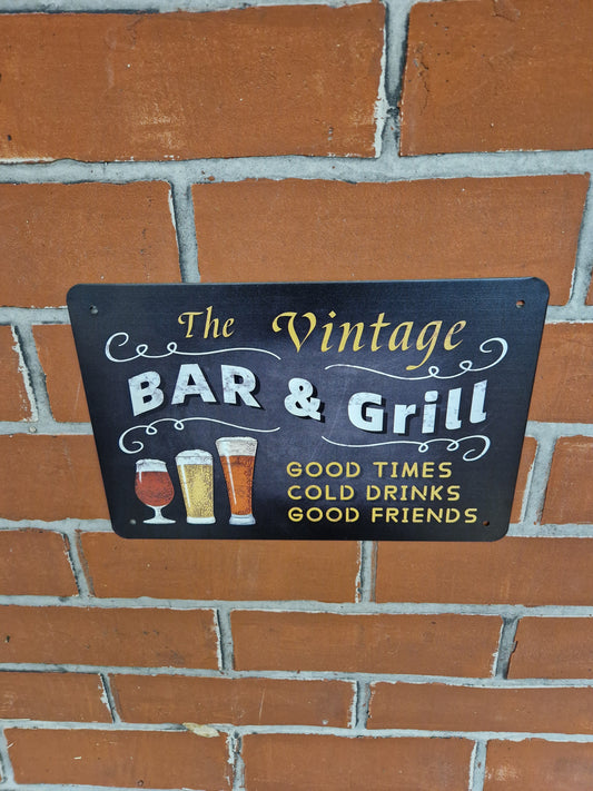 Bar & Grill Bar Schild Coctail / Whisky / Gin / Wine für zuhause oder Hochzeit