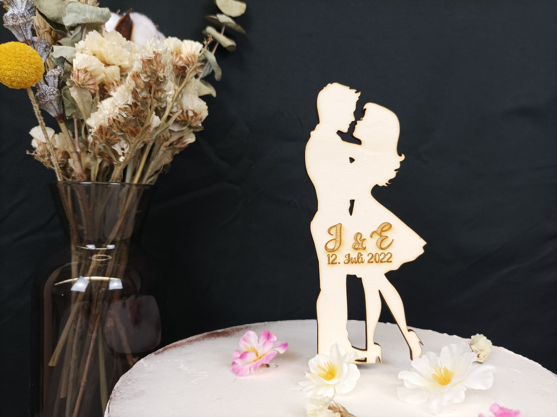 Cake Topper Hochzeit personalisiert  Alt-Text bearbeiten