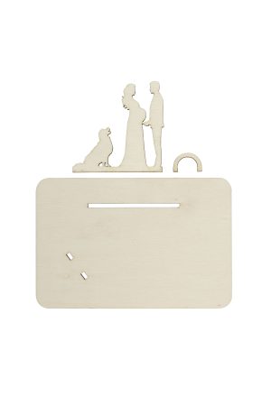 Personalisierbare Geldgeschenk Idee aus Holz für Hochzeit, Baby, mit Brautpaar, schwangerer Braut und Hund freigestellt