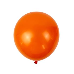 oranger Luftballon von Baustellenset für Kindergeburtstag