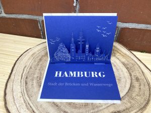 Hamburg Skyline Karte