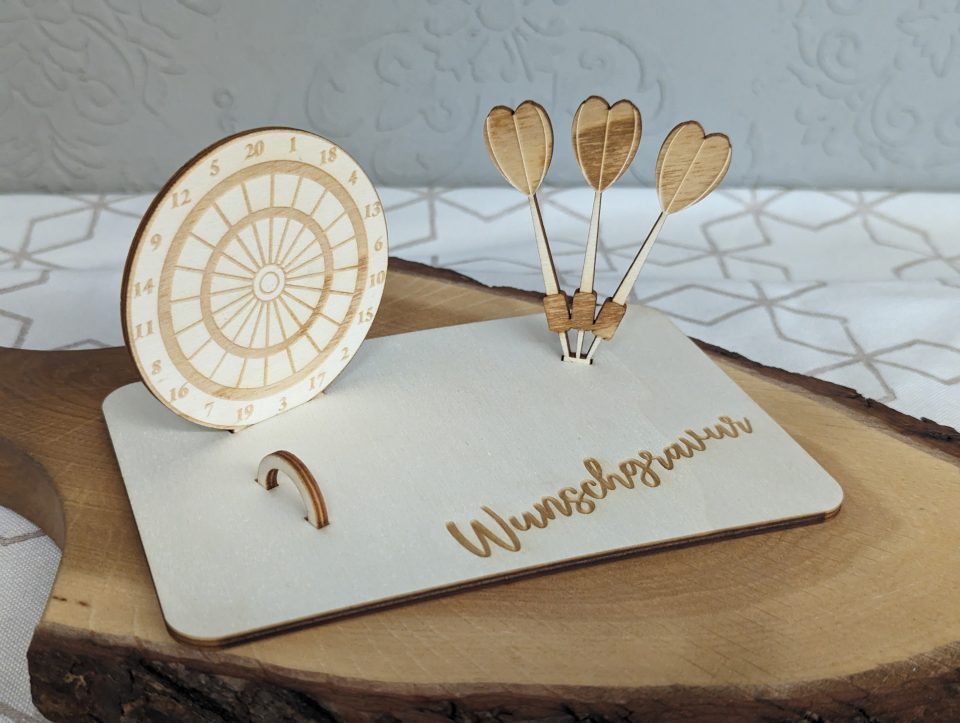 Bullseye Darts Geldgeschenk-Display: Das perfekte Geschenk für Sportfans
