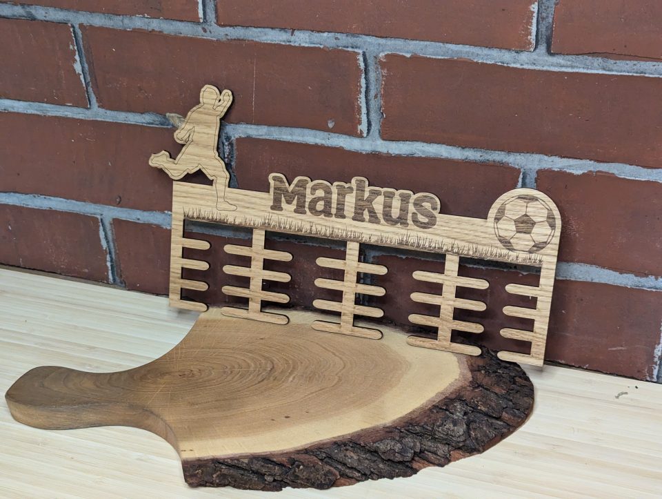 Medaillenhalter Fußball: Display für Sport Medaillen